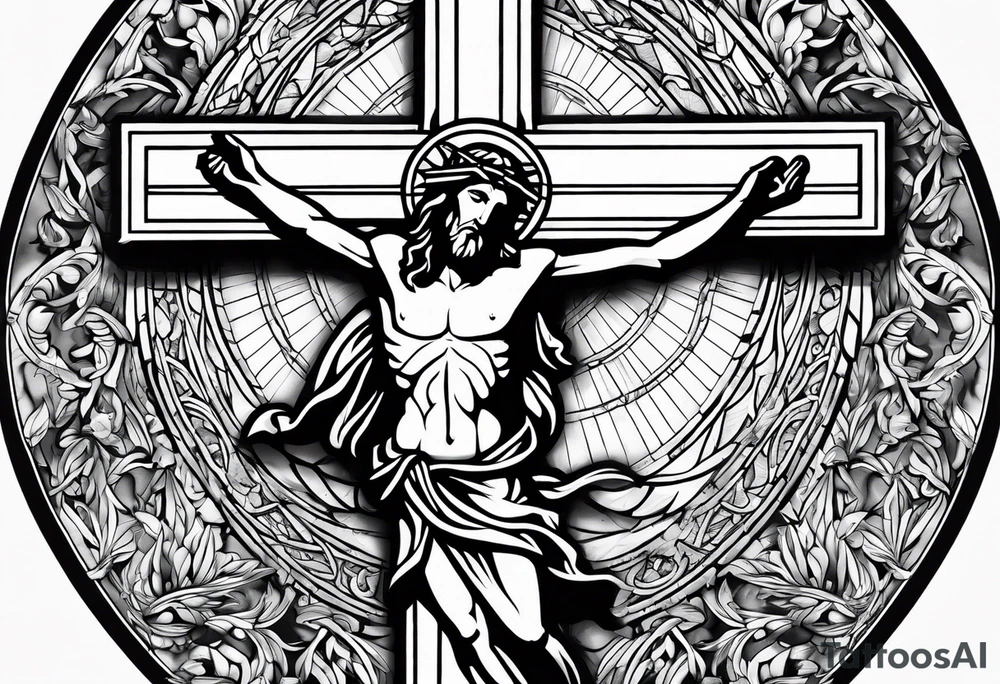 Jesus on the cross tattoo idea