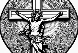 Jesus on the cross tattoo idea