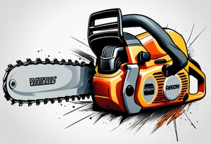 Chain saw tattoo idea