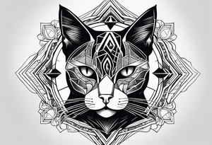 Black Cat tattoo idea