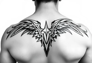 Bold Tribal half sleeve tattoo idea