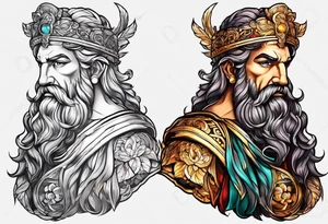 Greek god tattoo idea