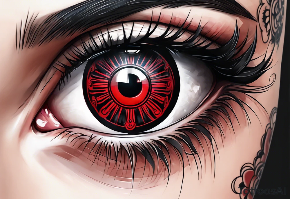 Sharingan eyes tattoo idea