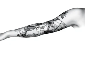 patchwork tattoo design different images tattoo idea