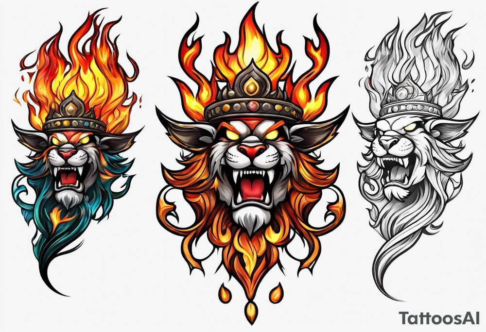 Fire tattoo idea