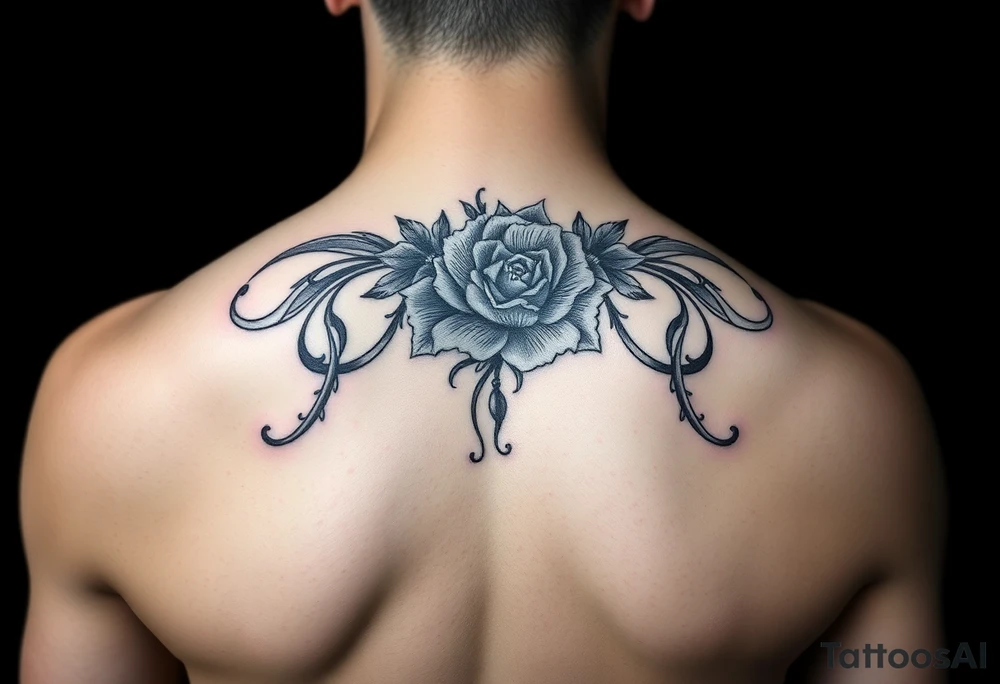 Feminine coverup tattoo idea