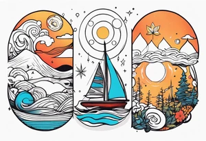 life of three tattoo idea