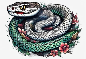 Half sleeve, snake tattoo idea
