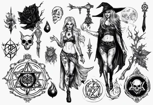 witch like a path of exile games tattoo idea
