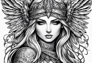 arch angel tattoo idea