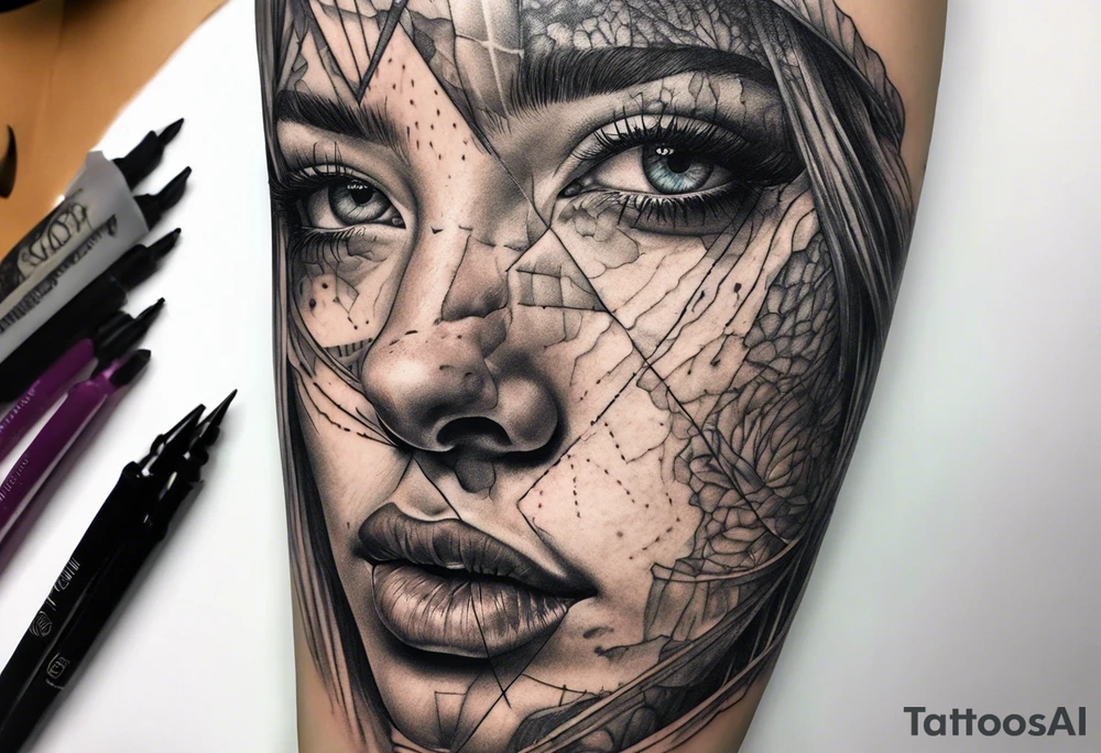 stitching together a wound, no portrait tattoo idea