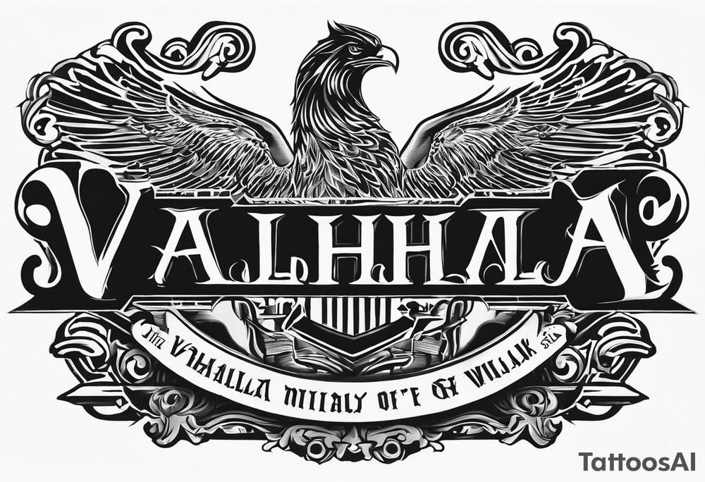 Valhalla military tattoo idea