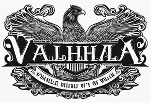 Valhalla military tattoo idea