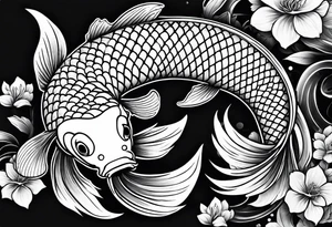Japanese Koi fish Tattoo Sleeve tattoo idea
