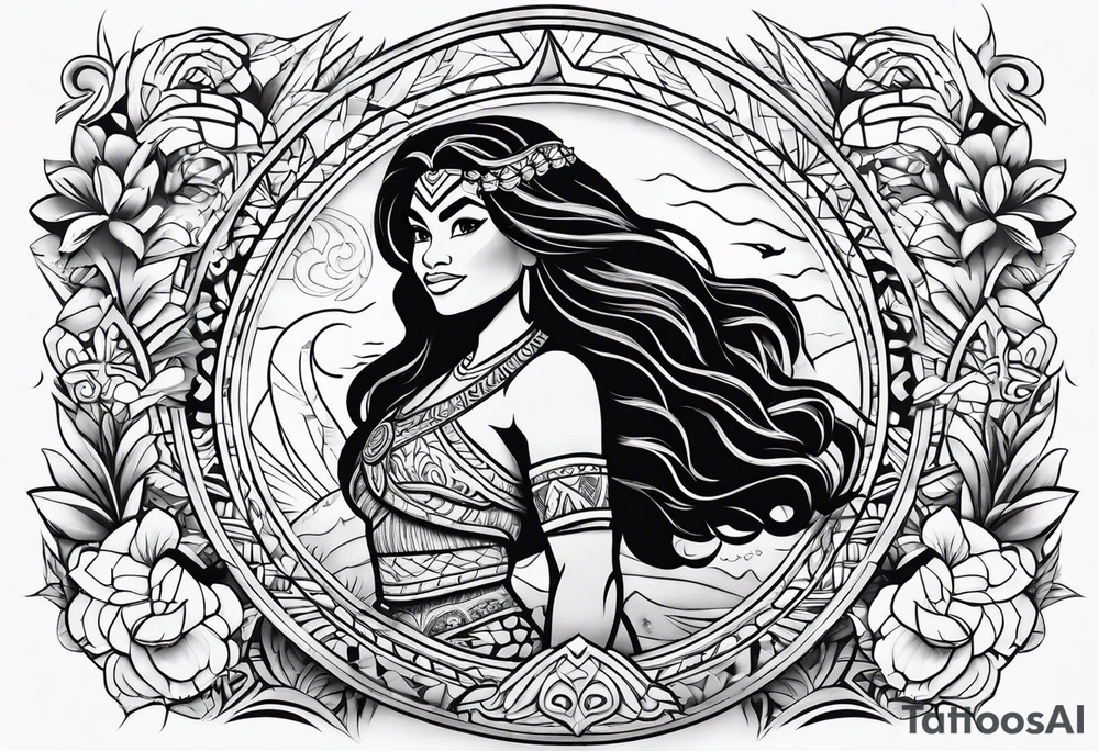 Moana from disneyland tattoo idea