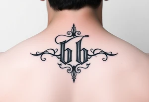 Initials bb tattoo idea