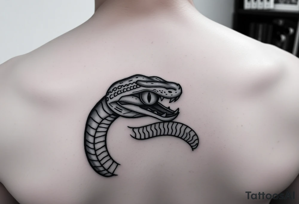 1 eyed snake tattoo idea