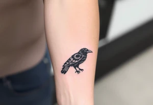 crow tribal tattoo idea