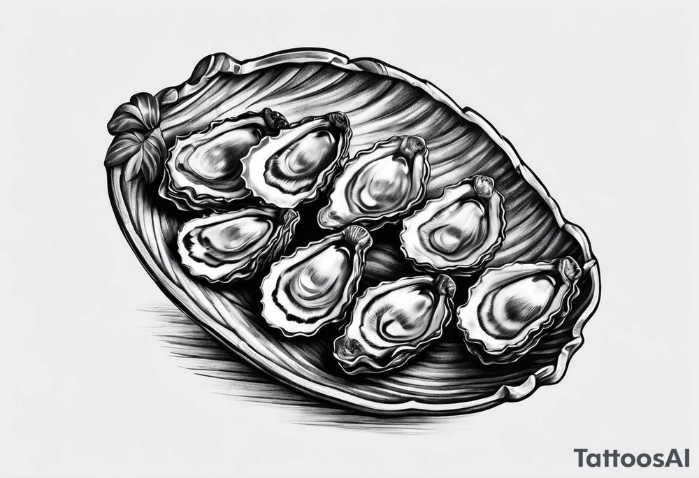 small oyster tattoo idea