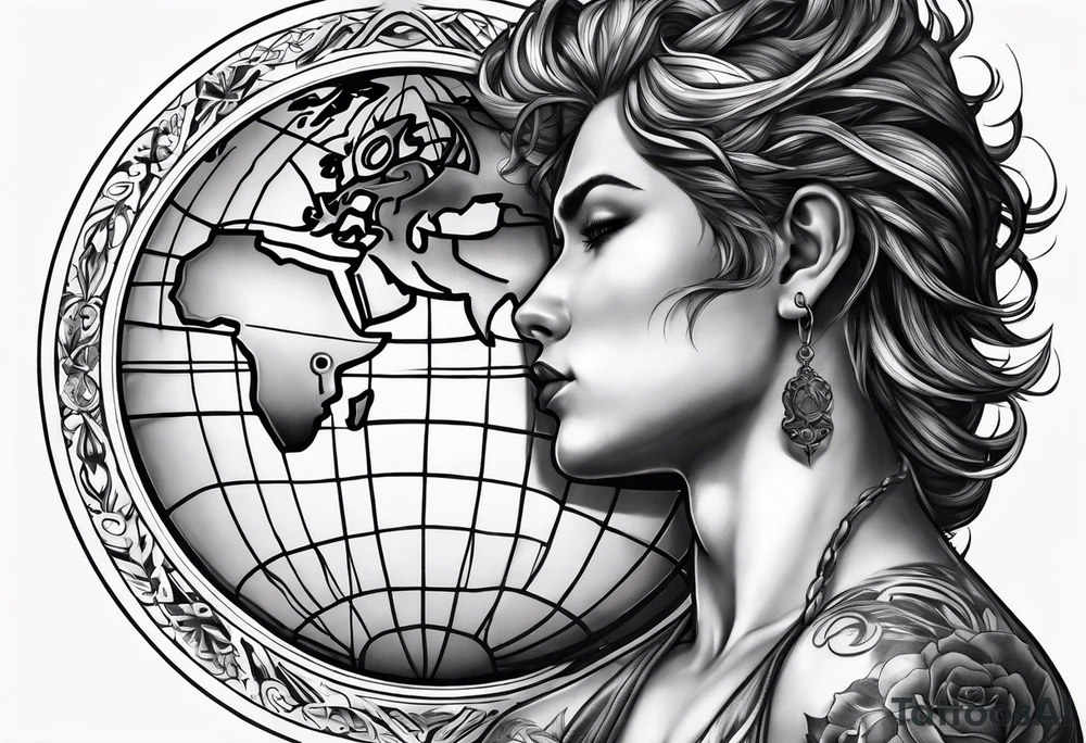 atlas holding up the world tattoo idea
