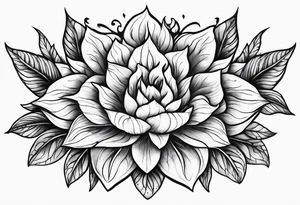 flower fire for a male tattoo tattoo idea