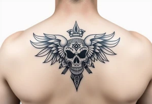 Create a mexican Aztec tattoo with life and death as the theme tattoo idea