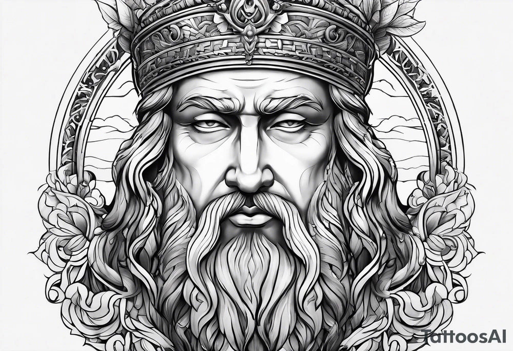 7 steps leading to Zeus tattoo idea