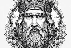 7 steps leading to Zeus tattoo idea