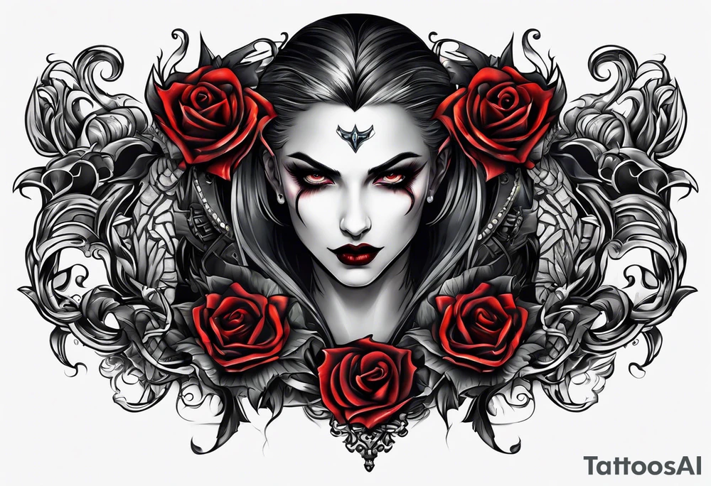 Vampire forearm tattoo design tattoo idea