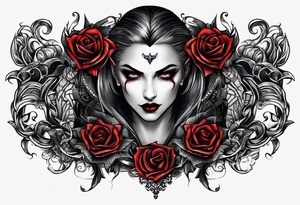 Vampire forearm tattoo design tattoo idea