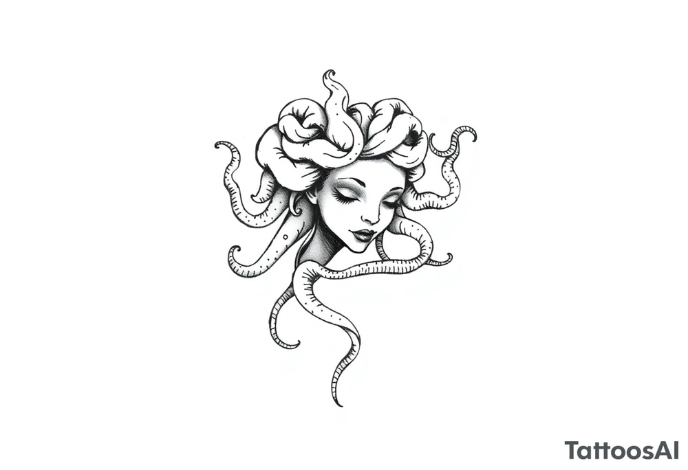 Small Medusa tattoo idea