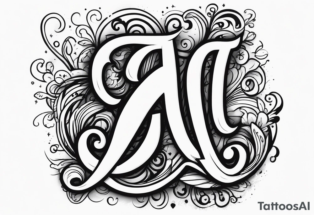 Initials T A C tattoo idea