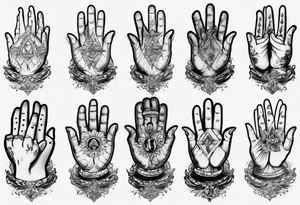 Praying hands tattoo idea