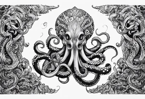 one tentacle tattoo idea