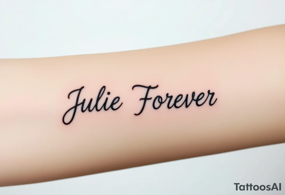 Julie Forever tattoo idea