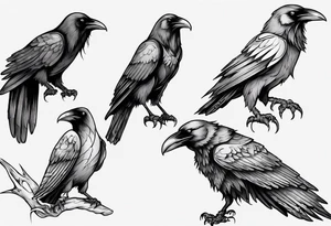 odin's ravens tattoo idea