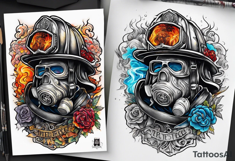 firefighter tattoo idea