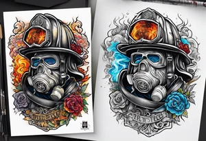 firefighter tattoo idea