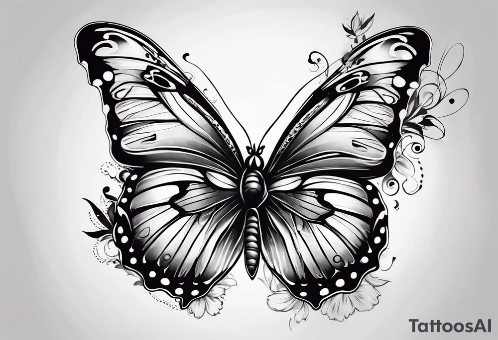 Butterflies tattoo idea