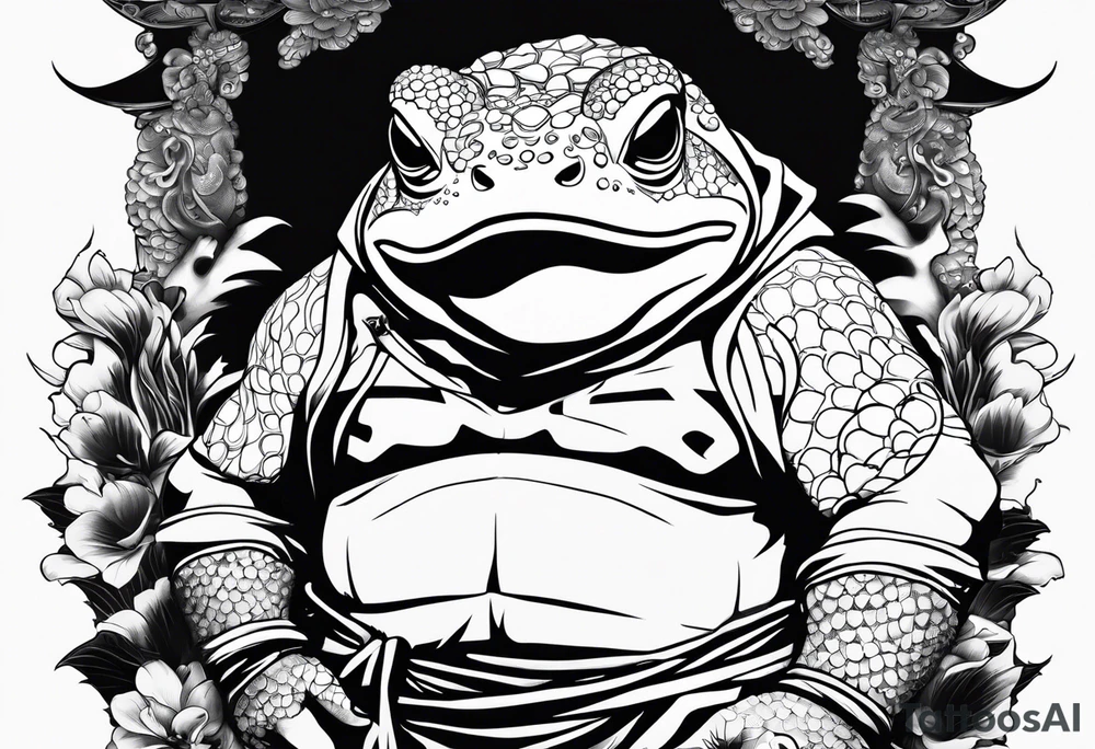 Jiraiya Naruto Gamakichi toad tattoo idea