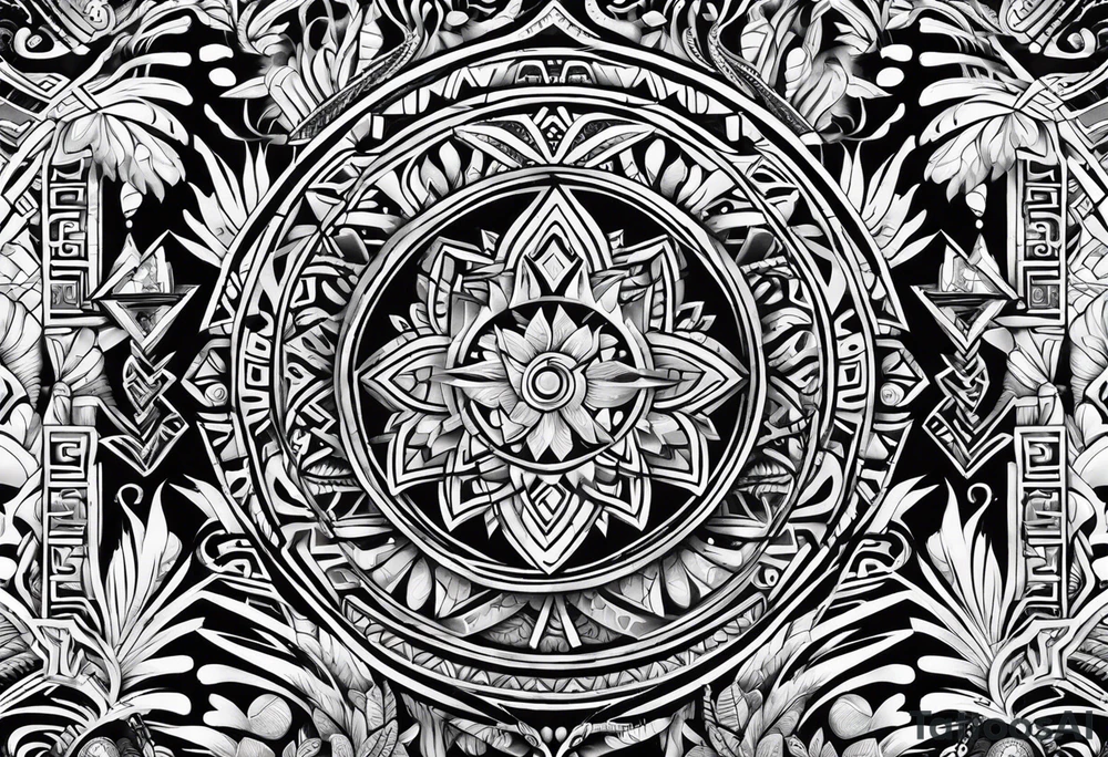 Polynesian tribal tattoo idea