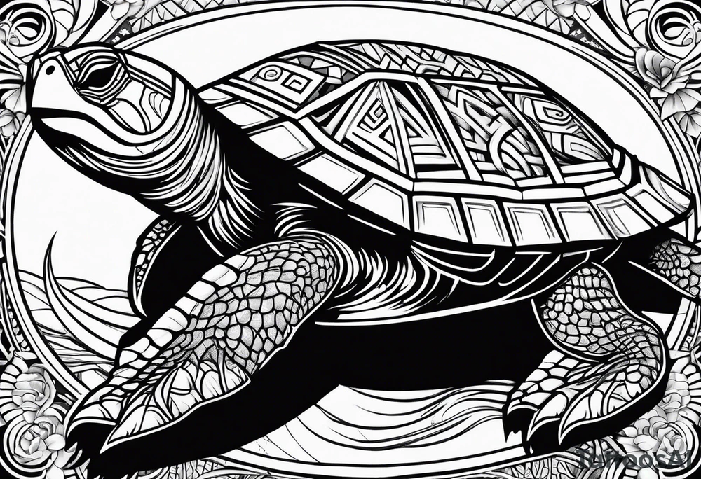 Samoan turtle tattoo idea