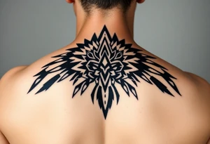 Native cherokee tribal for shoulder tattoo idea