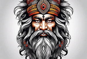 an indian tribe ,the naga sadhu tattoo idea