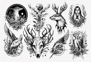 reh und forelle tattoo idea