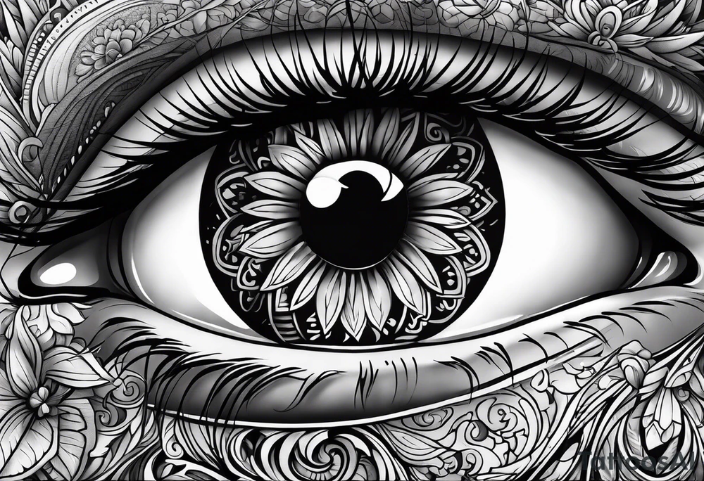 Eye ball tattoo idea