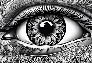 Eye ball tattoo idea