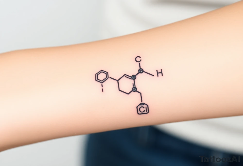 Chemical representation of Bipolar disorder tattoo idea