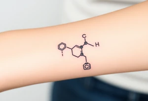 Chemical representation of Bipolar disorder tattoo idea