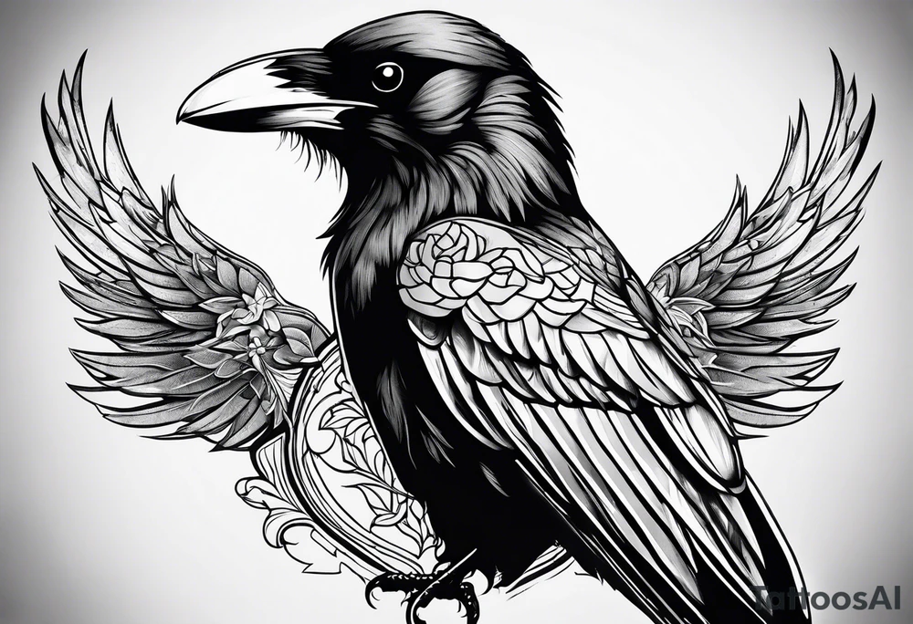 Crow tattoo idea